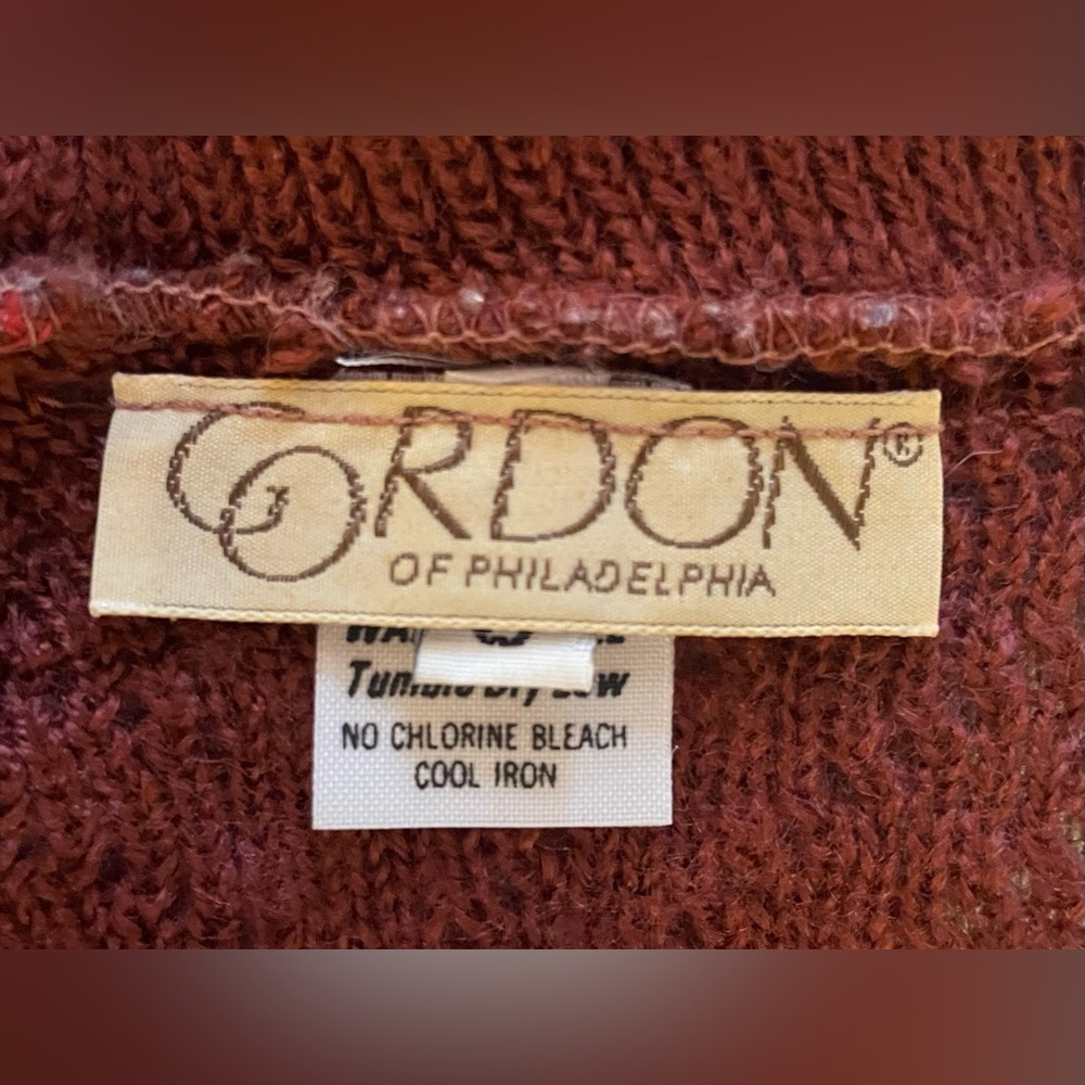 Burgundy Ruffle Neck Sweater - Picture 5 of 7
